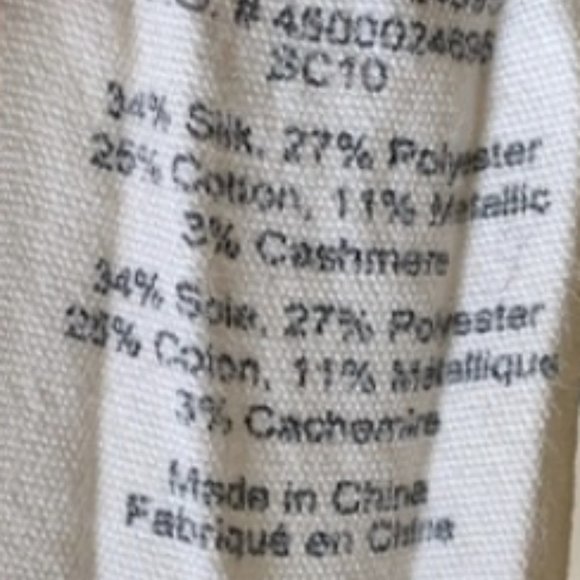 Aritzia Wilfred Brown Metallic Silk & Cashmere Cardigan - Picture 9 of 9